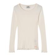 Pointella Troja Top Vanille-ijs Mads Nørgaard , Beige , Dames