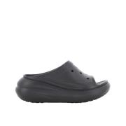 Dames Crush Slide Sandalen Crocs , Black , Dames