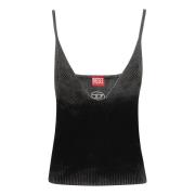 Stijlvolle Mouwloze Top Diesel , Black , Dames