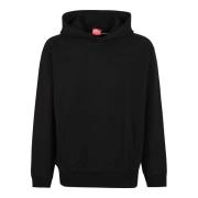 Hoodie met Megoval-D Stijl Diesel , Black , Heren