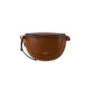 Leather clutches Isabel Marant , Brown , Dames