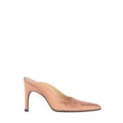 Pre-owned Silk mules Sergio Rossi Pre-owned , Pink , Dames