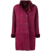 Pre-owned Suede outerwear Yves Saint Laurent Vintage , Purple , Dames