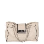 Pre-owned Leather chanel-bags Chanel Vintage , Beige , Dames