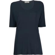 Pre-owned Polyester tops Yves Saint Laurent Vintage , Blue , Dames