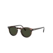 Gregory Peck Ronde Gepolariseerde Zonnebril Oliver Peoples , Brown , U...