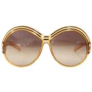 Pre-owned Acetate sunglasses Dior Vintage , Yellow , Dames