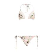 Bloemen Gehaakte Bikini Set Zimmermann , Multicolor , Dames