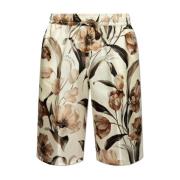 Zijden shorts Dolce & Gabbana , Beige , Heren