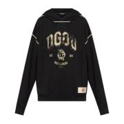 Sweatshirt met Print Dolce & Gabbana , Black , Heren