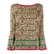 Pre-owned Wool tops Yves Saint Laurent Vintage , Multicolor , Dames