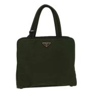 Pre-owned Nylon totes Prada Vintage , Green , Dames