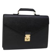 Pre-owned Leather louis-vuitton-bags Louis Vuitton Vintage , Black , D...