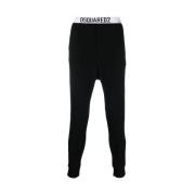 Zwart Pyjama Set met Ultra-Zacht Gevoel Dsquared2 , Black , Heren