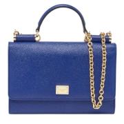 Pre-owned Leather handbags Dolce & Gabbana Pre-owned , Blue , Dames