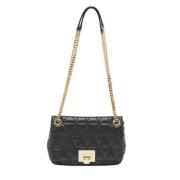 Pre-owned Leather shoulder-bags Michael Kors Pre-owned , Black , Dames