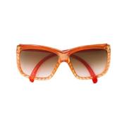 Pre-owned Acetate sunglasses Dior Vintage , Orange , Dames