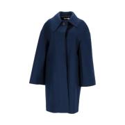 Pre-owned Wool outerwear Jil Sander Pre-owned , Blue , Dames