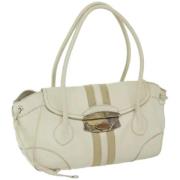 Pre-owned Leather prada-bags Prada Vintage , Beige , Dames