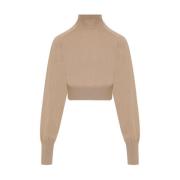 Kameel Huil Top Sportmax , Beige , Dames