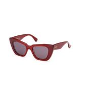 Rood Rook Zonnebril Glimpse5 Max Mara , Red , Dames