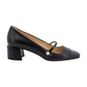 Stijlvolle zwarte leren pumps Jimmy Choo , Black , Dames