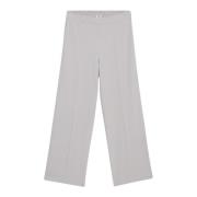Flowing Palazzo Broek met Stretch Tailleband Oltre , Gray , Dames
