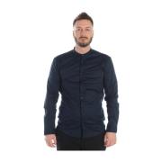 Slim Fit Angle Shirt Daniele Alessandrini , Blue , Heren