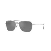 Gespiegelde Aviator Zonnebril Zilver/Grijs Ray-Ban , Gray , Unisex