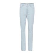 Straight Leg Light Blue Washed Jeans Gestuz , Blue , Dames