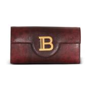 B-Buzz Karung leren portemonnee Balmain , Red , Dames