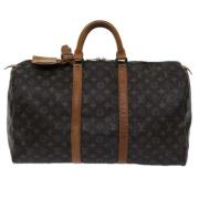 Pre-owned Canvas travel-bags Louis Vuitton Vintage , Brown , Dames