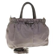 Pre-owned Nylon prada-bags Prada Vintage , Gray , Dames