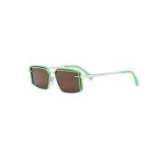 Groene zonnebril Roze Paars Aw23 Fendi , Green , Dames