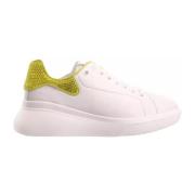 Metallic Lime Platform Sneaker Högl , White , Dames