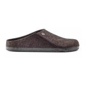 Wolvilt Slipper met Uitneembaar Voetbed Birkenstock , Brown , Heren