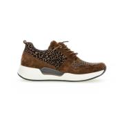 Flexibele Walking Sneaker met Rollingsoft Technologie Gabor , Brown , ...