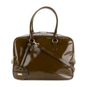Pre-owned Canvas shoulder-bags Moschino Pre-Owned , Brown , Dames