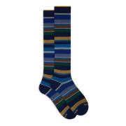 Italiaanse lange sokken met veelkleurige strepen Gallo , Multicolor , ...