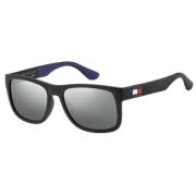 Stijlvolle zonnebril TH 1556/S Tommy Hilfiger , Black , Heren