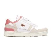 'T-clip' Dames Sneaker - Wit Roze Lacoste , Multicolor , Dames