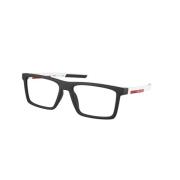 Stijlvolle Bril Linea Rossa PS 02Qv Prada , Black , Heren