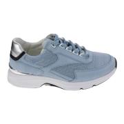 Blauwe Rolling Walking Sneaker voor Vrouwen Gabor , Blue , Dames