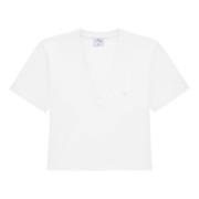 Stijlvolle Cropped T-shirt Courrèges , White , Dames