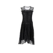 Pre-owned Polyester dresses Valentino Vintage , Black , Dames