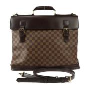 Pre-owned Canvas handbags Louis Vuitton Vintage , Brown , Dames