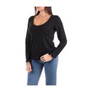 Lange Mouw Ronde Hals T-shirt Alviero Martini 1a Classe , Black , Dame...