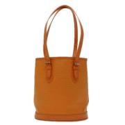 Pre-owned Leather shoulder-bags Louis Vuitton Vintage , Orange , Dames