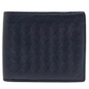 Pre-owned Leather wallets Bottega Veneta Vintage , Blue , Heren