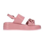 Leren Knoop Sandalen voor Vrouwen Emanuelle Vee , Pink , Dames